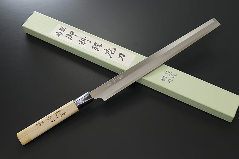 KC-719 関兼常 源兼正 口金付 黒合板柄 洋出刃 刃渡210mm | 岐阜県関市
