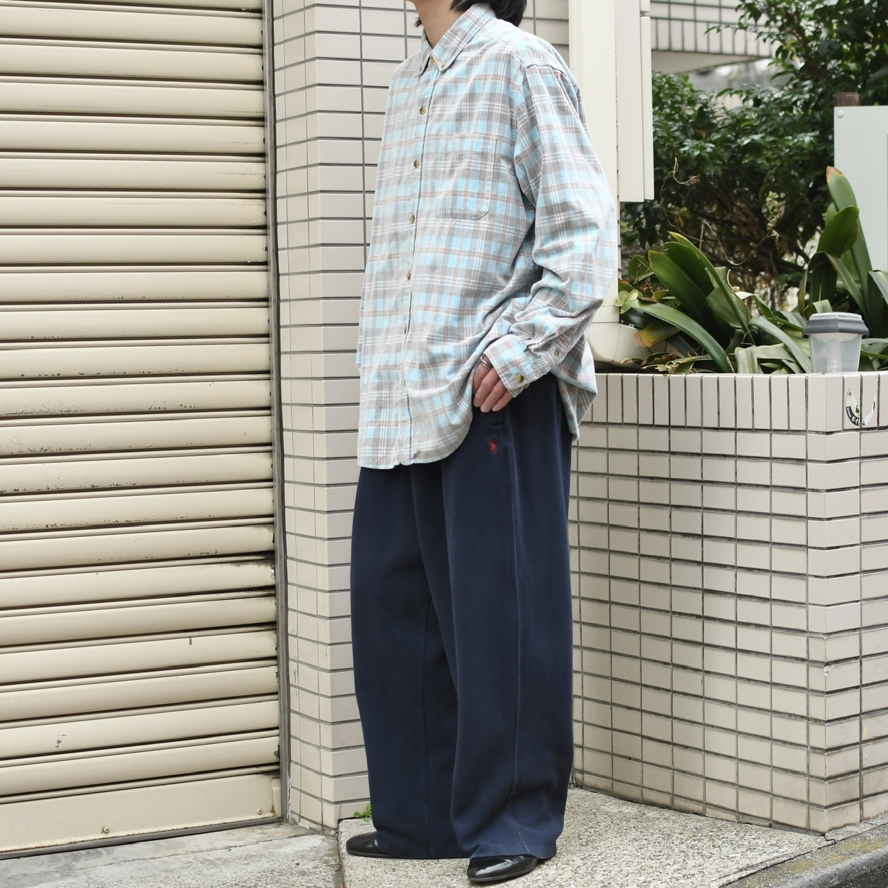 The Territory Ahead check corduroy shirt