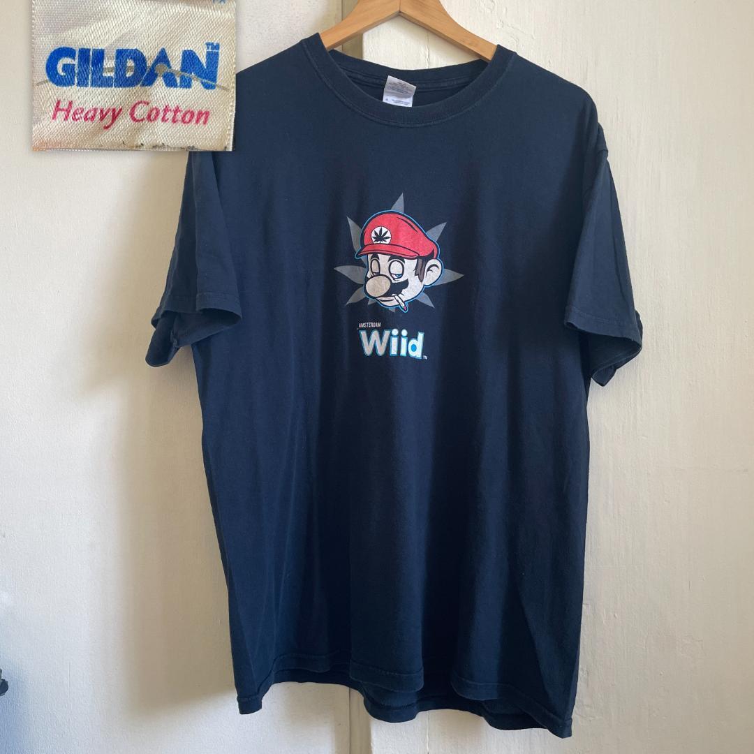 Vintage 00s Wiid マリオ Tシャツ L Super Mario