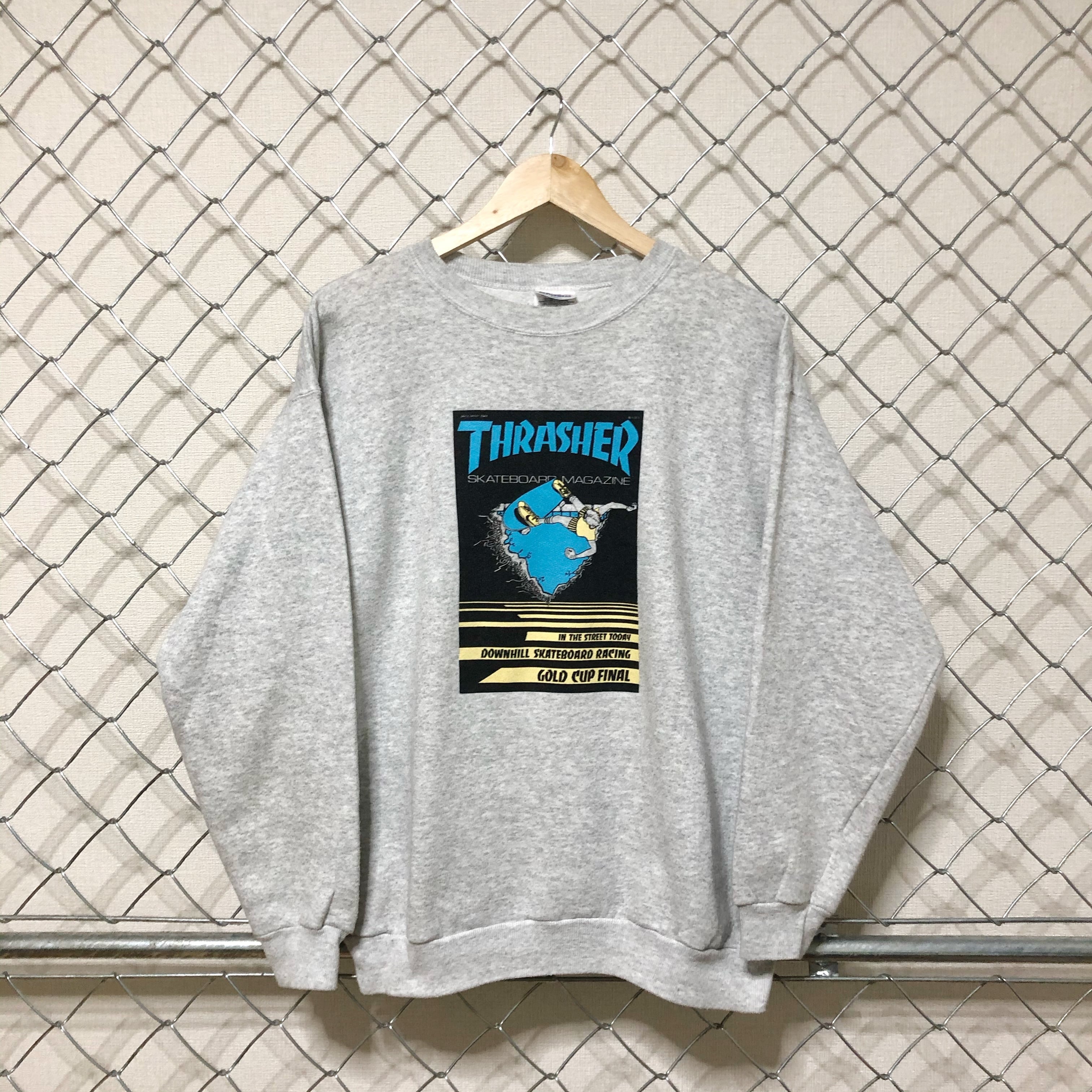 THRASHER スラッシャー Hanes ヘインズボディ USA製 90's スウェット ...