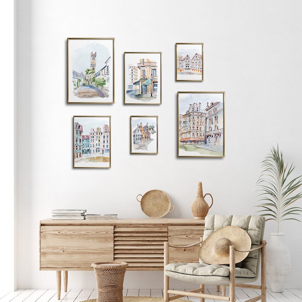 外国の街並みのポスター / i0542 / 風景画 インテリアポスター