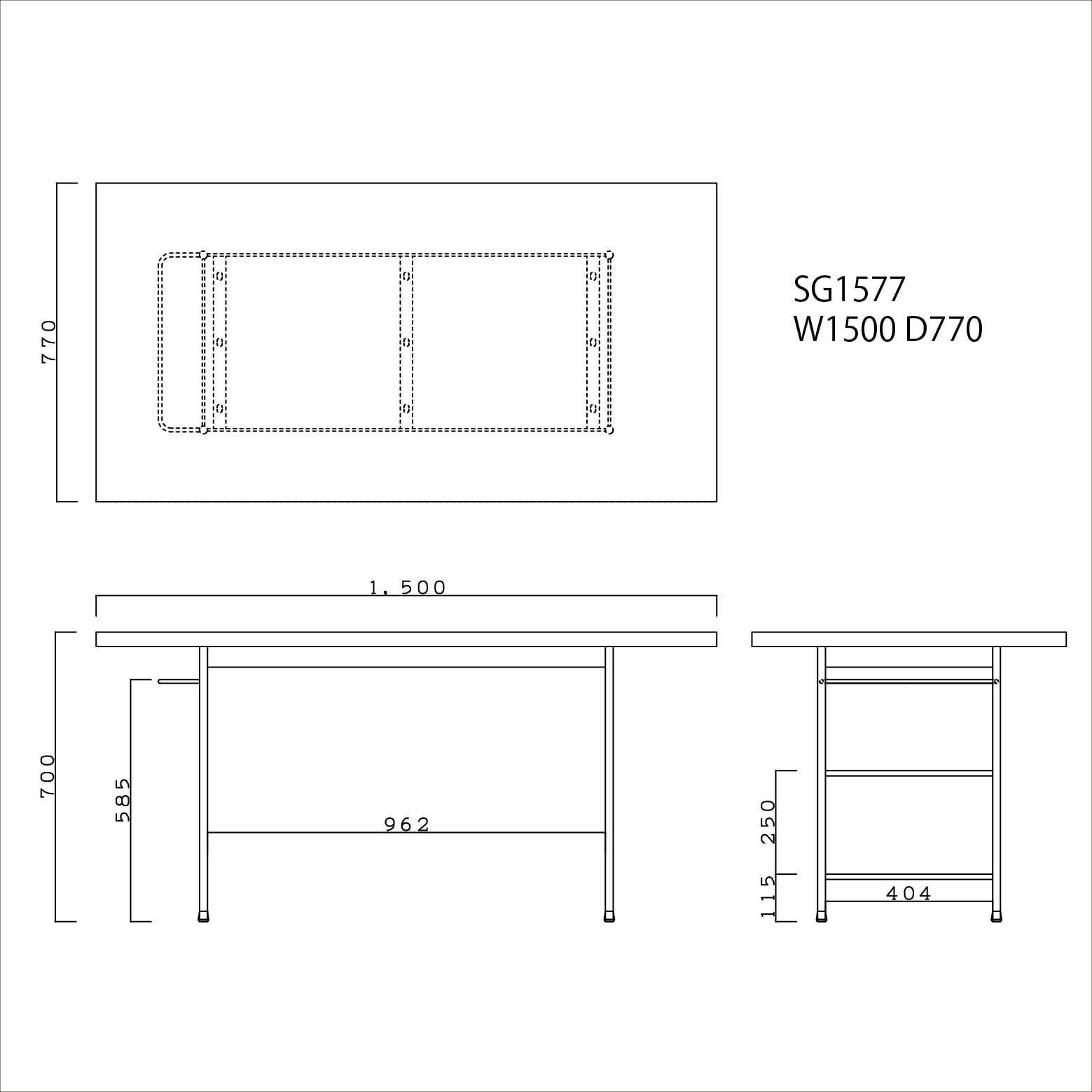 404】長方形ダイニングテーブル 【公式通販】