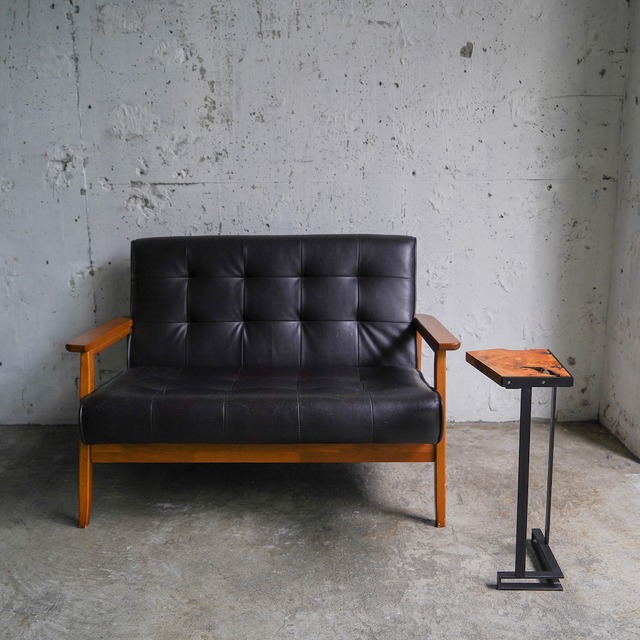 小さなソファーサイドコーヒーテーブル 欅③