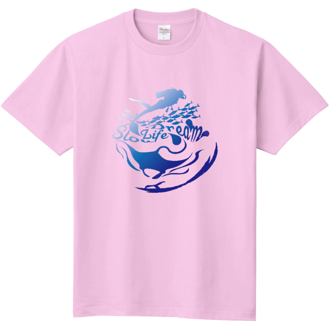 Slow Life Dream Tシャツ (ピーチ)