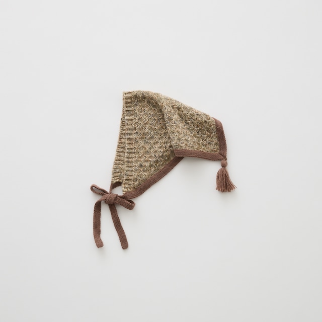 eLfinFolk(エルフィンフォルク)/ Nep Yarn Knit Babushka / brown / S