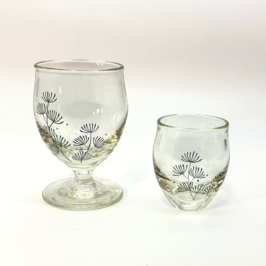 蒔絵ワイングラス 色漆 水草 | タクミクラフト｜新潟の伝統工芸作家の