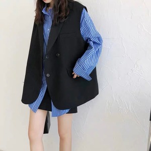 カジュアルテーラードジレ　A0793