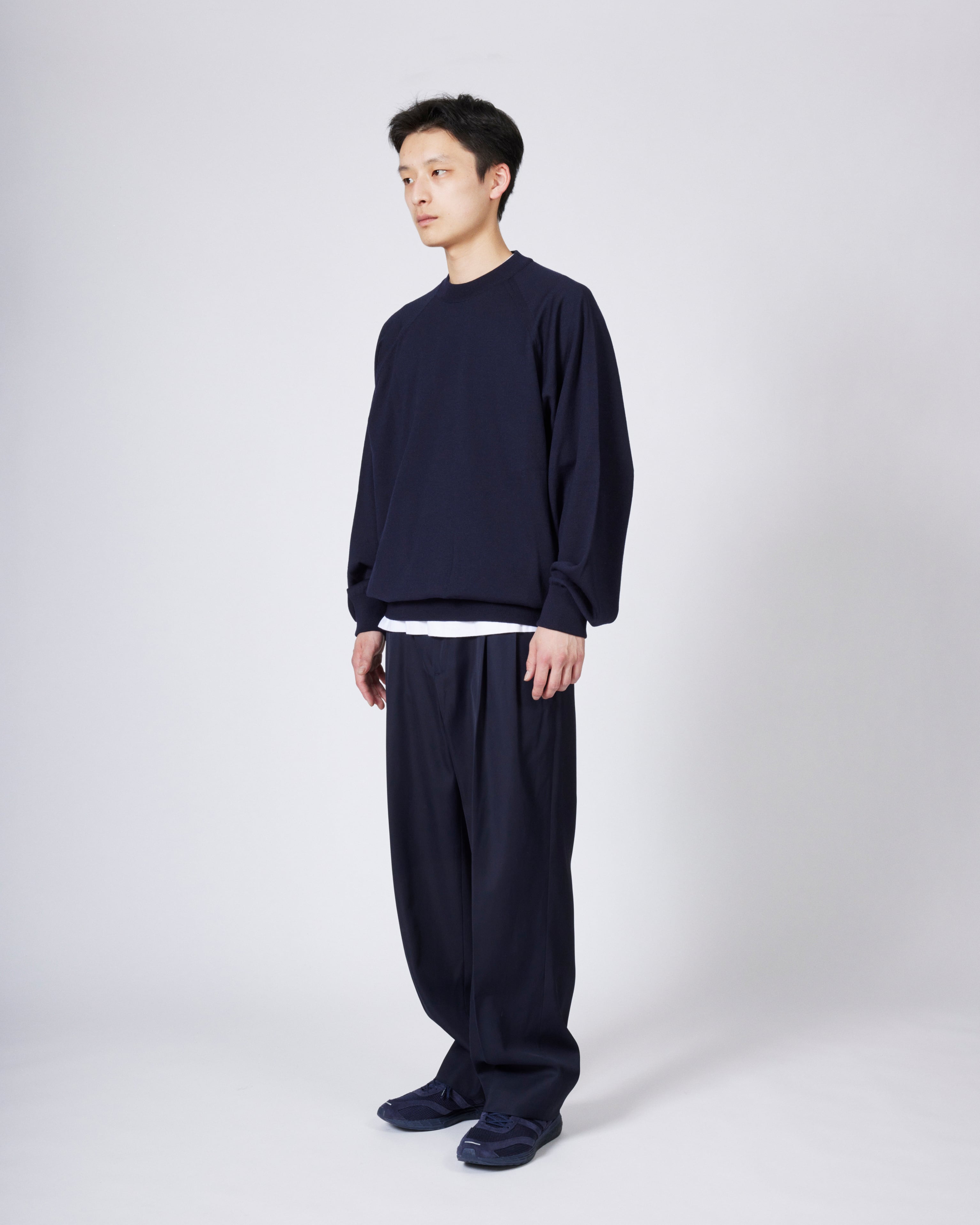 everyone high-gauge knit sweater (NAVY) | everyone