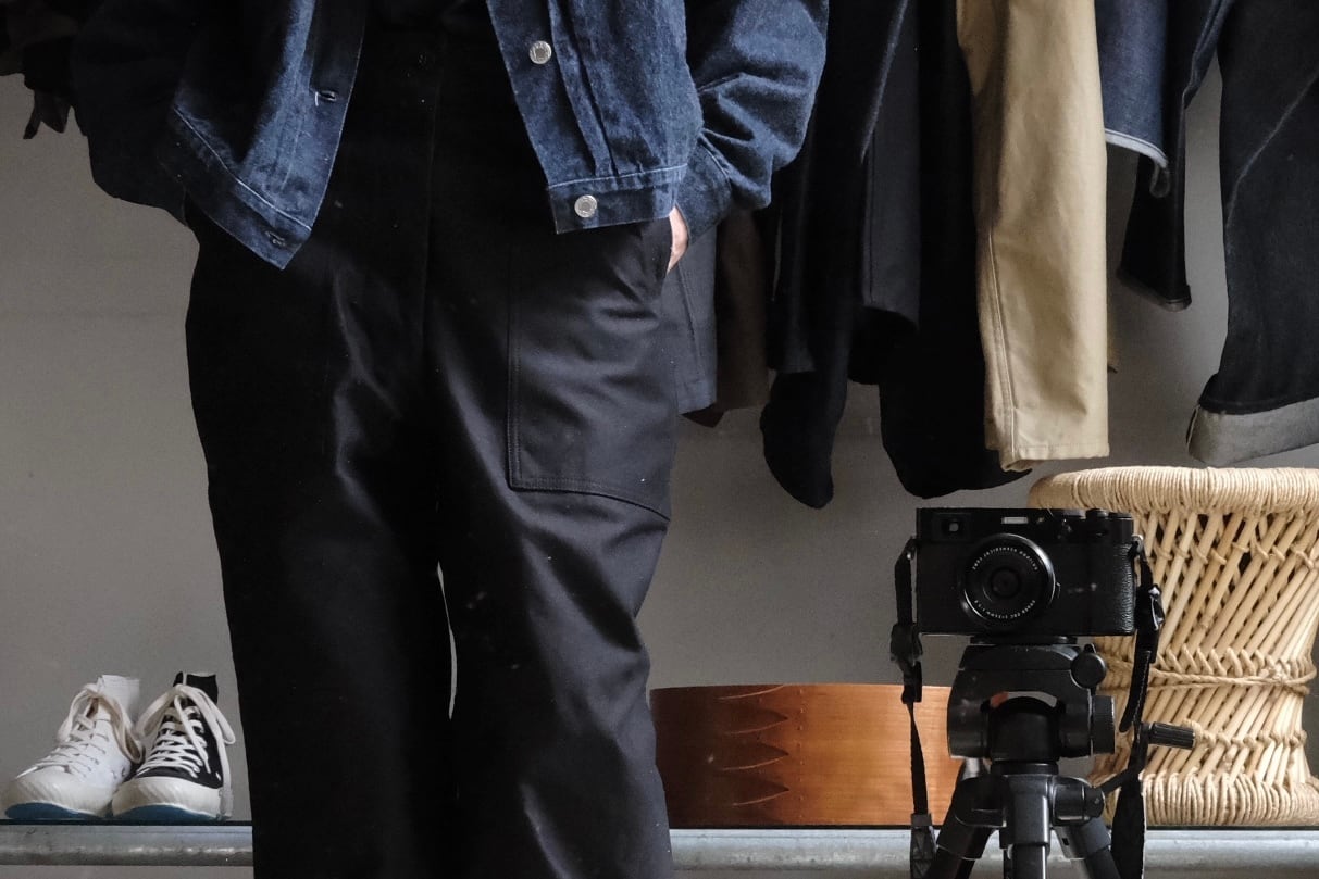 TUKI ( ツキ ) "baker pants" ( ベイカーパンツ ) 2ply sateen ( 高密度双糸バックサテン ) ブラック (黒 )  サイズ0,1,2,3 原田服飾研究所 style 0152 日本製 / 大阪