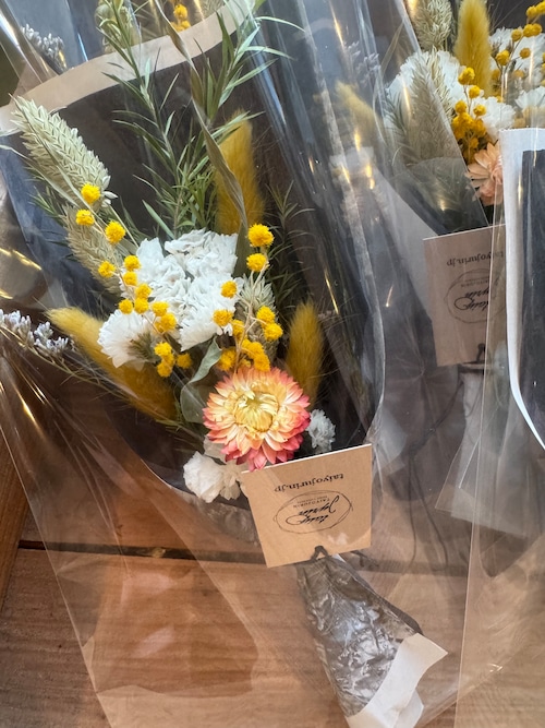 ちょこっとミモザのミニスワッグ　