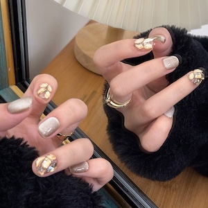 【NAIL】華やかなダイヤモンドネイルチップ