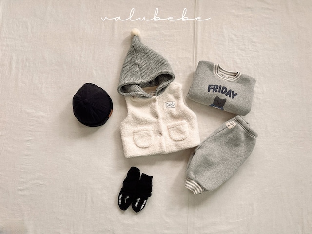 【予約】Dog Fleece Sweatshirt (Bebe, Kids)