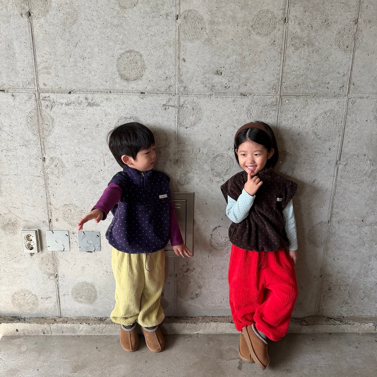PIE［取寄］dot fleece vest 26winter