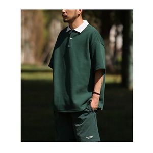 ★RETRO LAPEL CASUAL POLO SHIRT　　　A0628