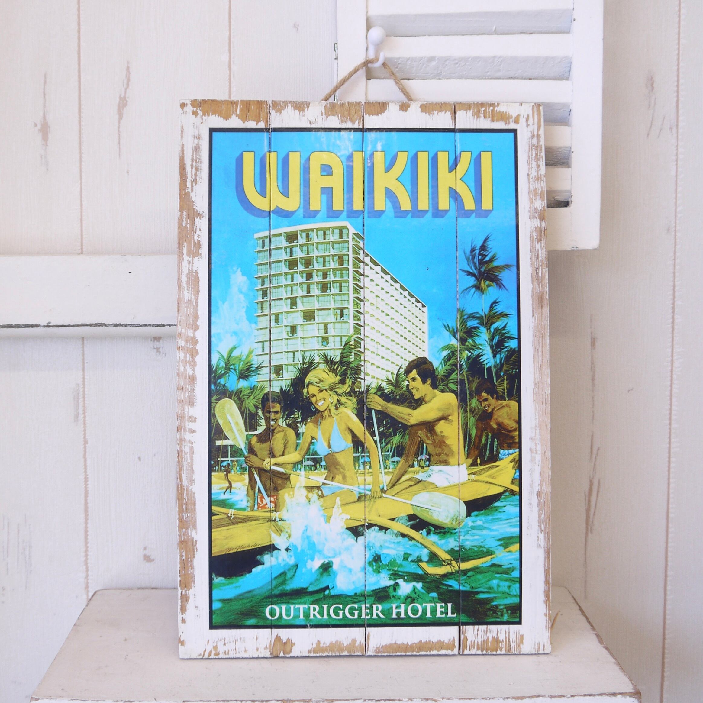 ☆ハワイアン ヴィンテージ看板☆ハワイアンアート／壁掛けハワイ