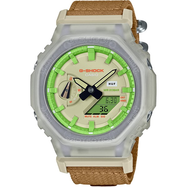 カシオ G Shock 限定品 Ga 2100huf 5ajr Hufコラボレーションモデル メンズ腕時計 栗田時計店 1966年創業の正規販売店