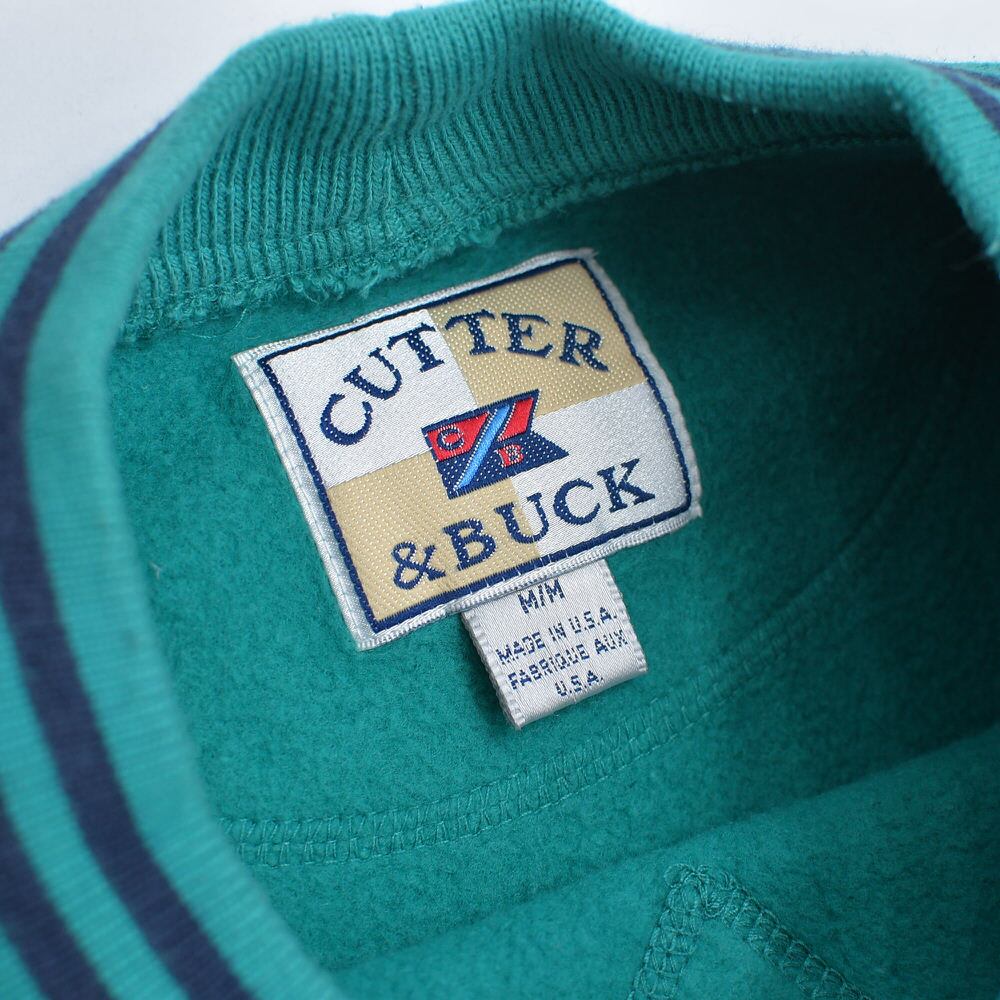 【Cutter & Buck 】90's PEBBLE BEACH アメリカ古着 90s USA製 Cutter&Buck カッターアンドバック リバース型 前Vガゼット