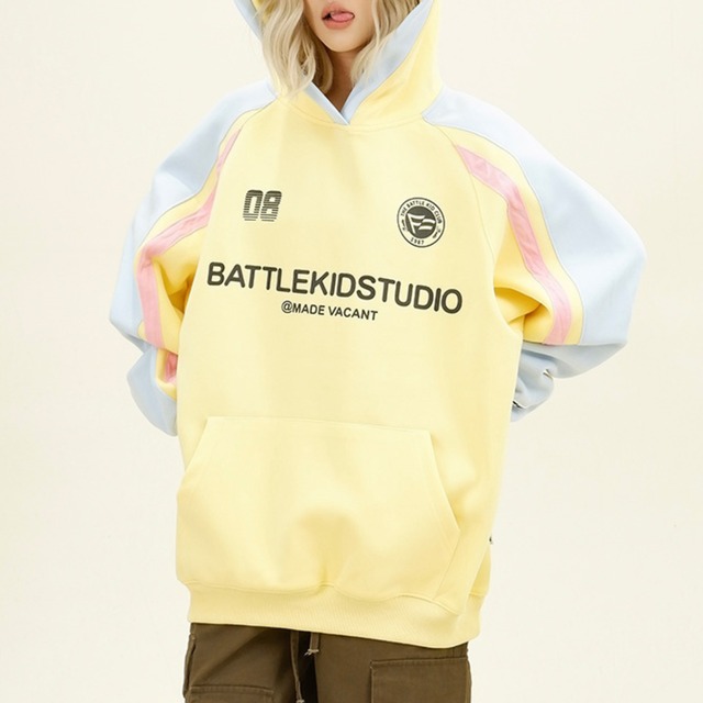 contrast raglan hoodie　コントラストラグランフーディー　J0409