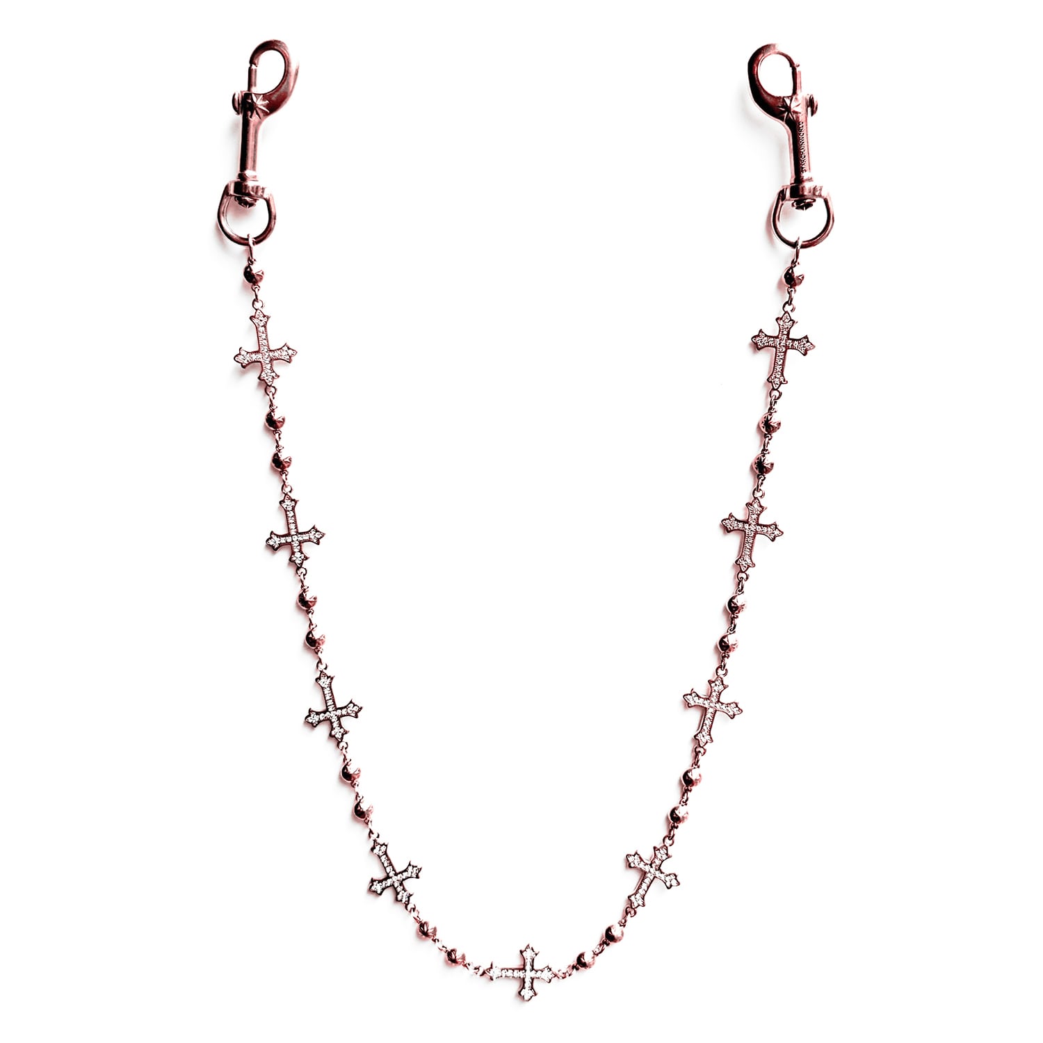 StarChain World / ROSE GOLD CROSS WALLET CHAIN | HOLICK