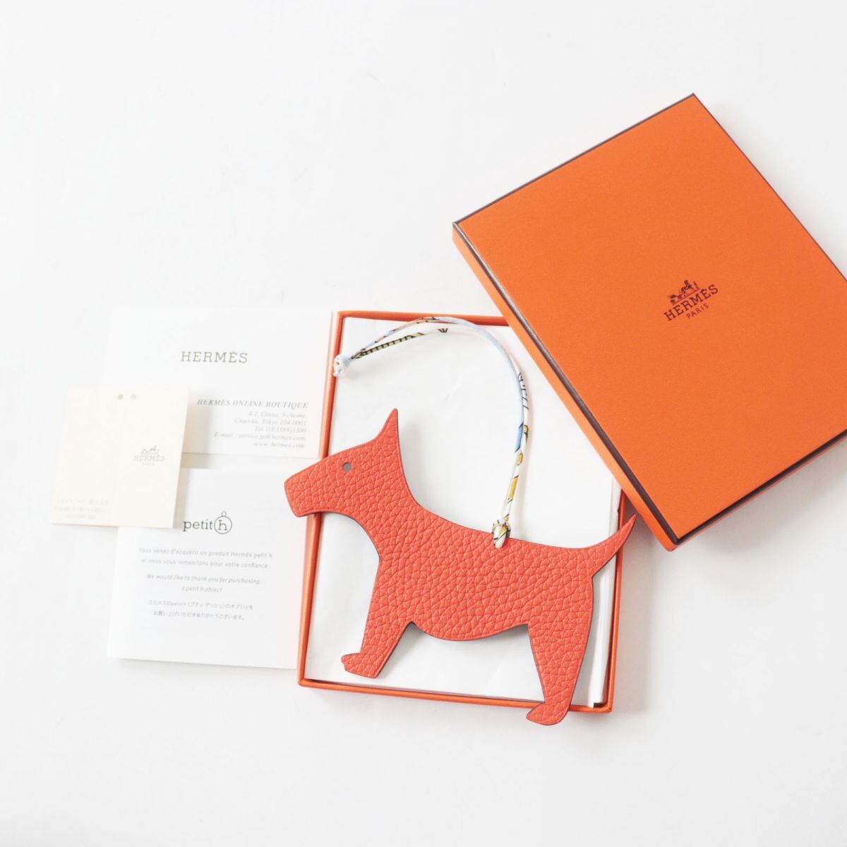 エルメス プティアッシュ テリア 犬 HERMESパリセーブル店購入新品