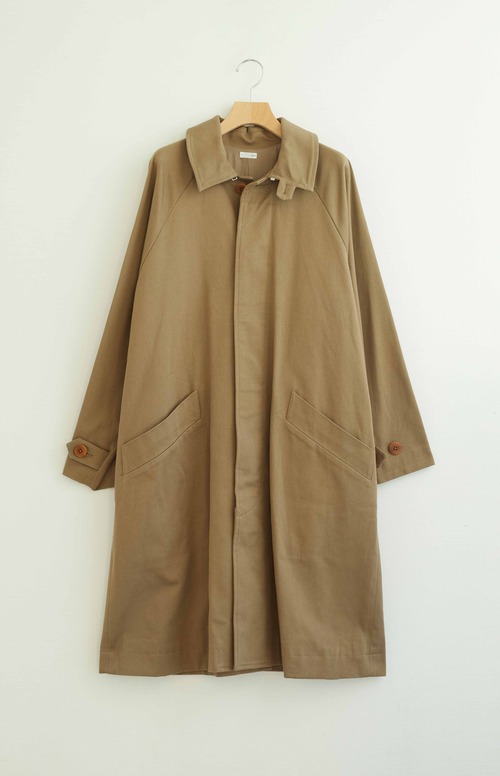 holk(ホーク)/ balmacaan coat/ khaki・black