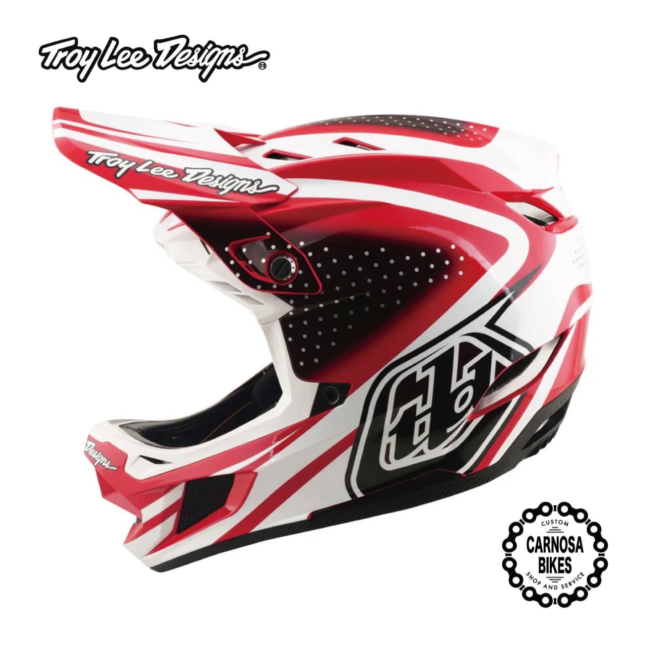Troy Lee Designs D3 ファイバーライト モノ ヘルメット Troy Lee Designs D3 Fiberlite Full Face Helmet - Mono Black