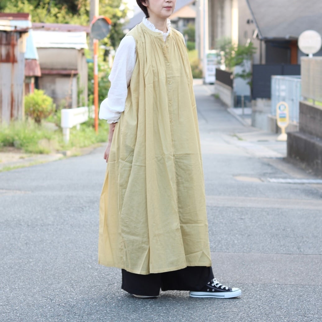 ノースリーブ ヨークギャザー ワンピース | Zakka so-la