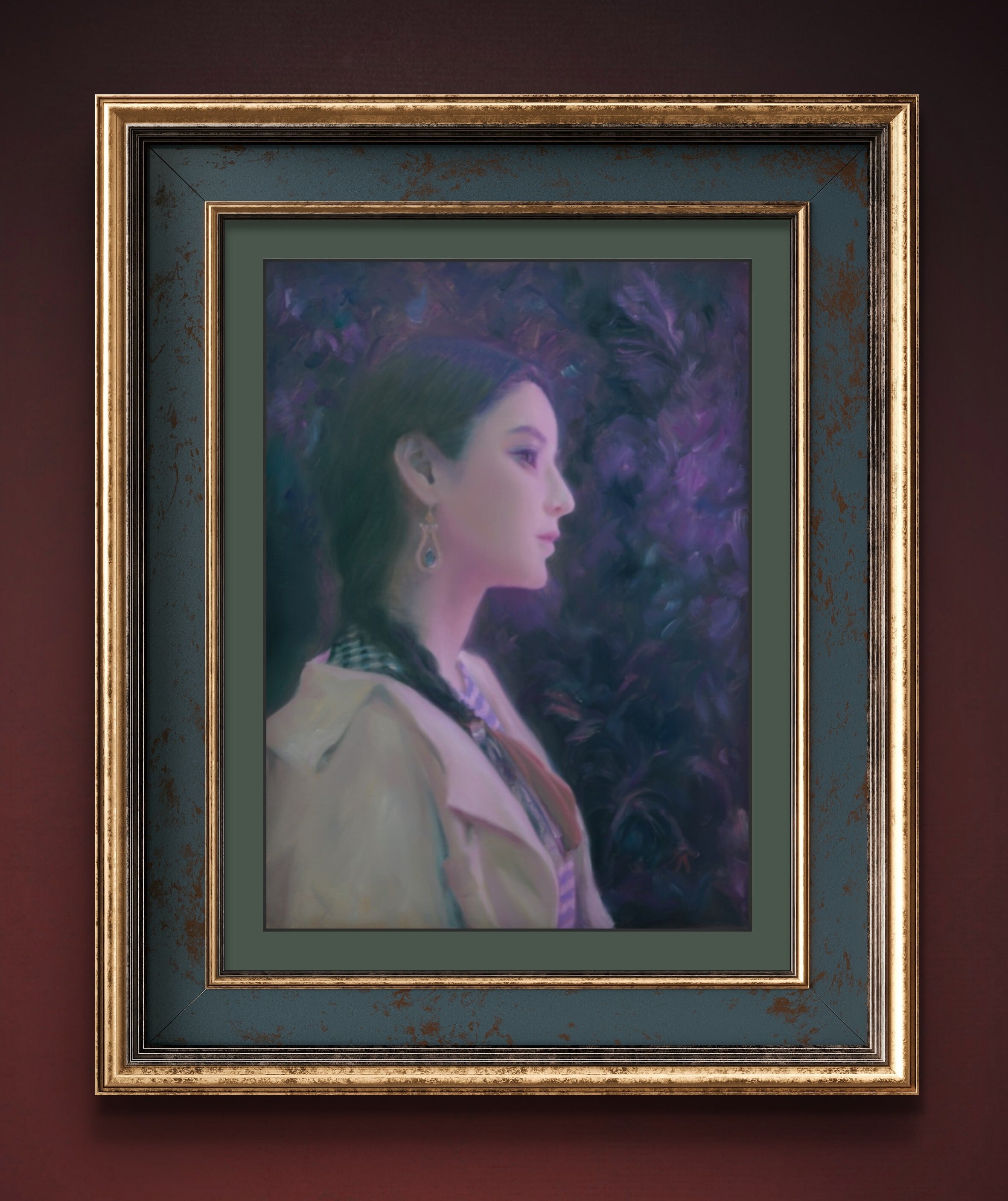 油彩画 fashionable society | kuguiart