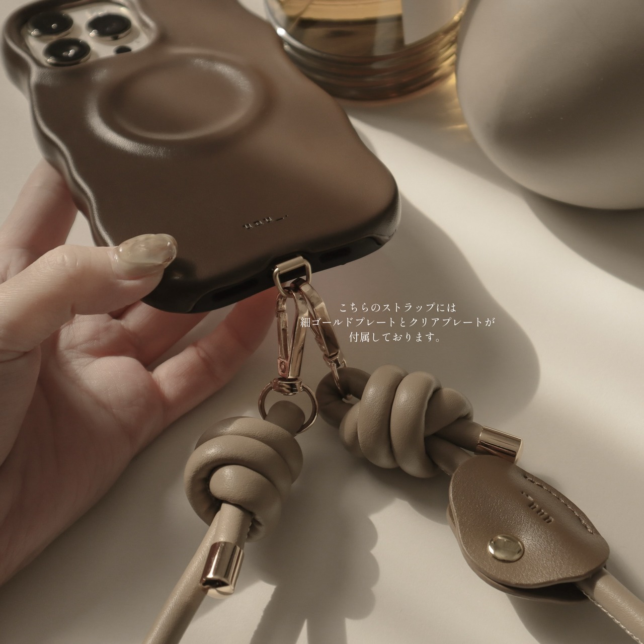 ［ phone strap ］with tag(shoulder)