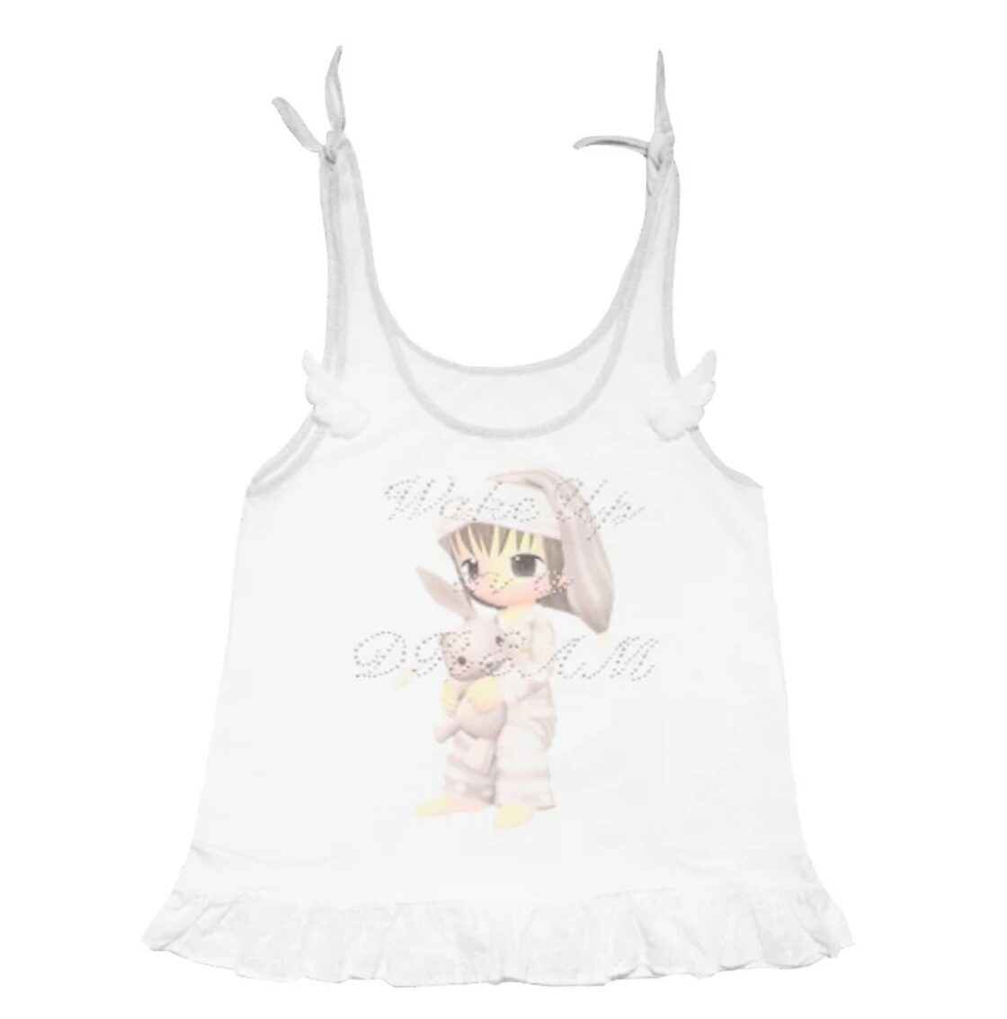 ⭐︎HashtagDDD⭐︎ Sleepy Girl Printed Rhinestone Camisole Tank 