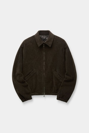 [COOR] Corduroy Dyed Swing Top Quilted Bomber (Grayish Khaki) 正規品 韓国ブランド 韓国通販 韓国代行 韓国ファッション クール クーア クアー 日本 店舗