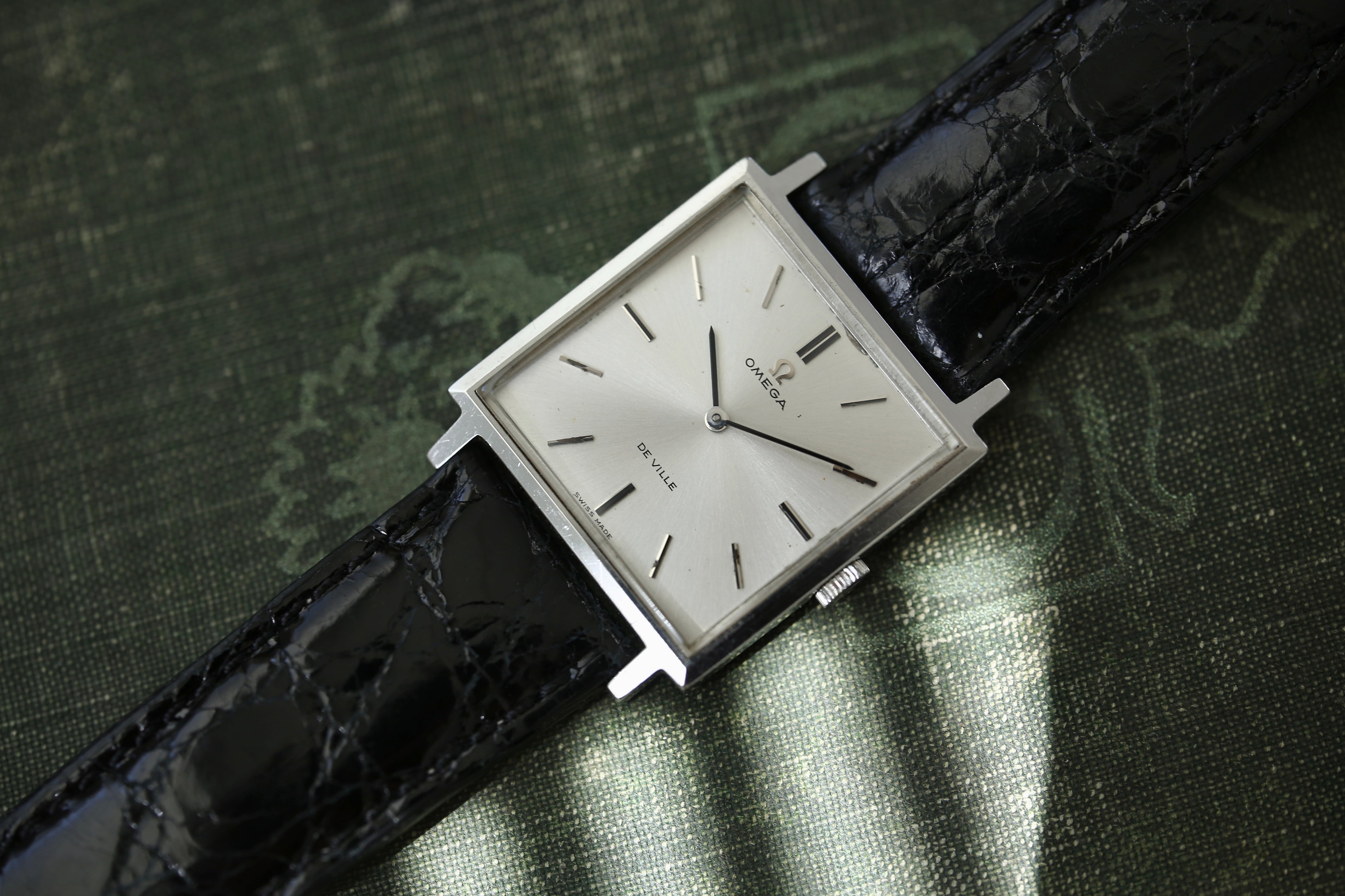 OMEGA 】1968年製 オメガ デビル スクエアウォッチ 角型×バー 