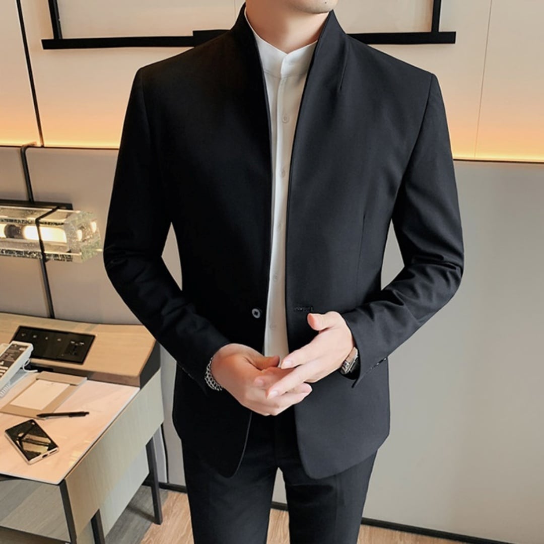 スタンドカラー シンプルエレガントジャケット 3カラー A2484 | メンズ