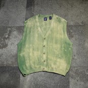 GAP bleached cotton knit vest