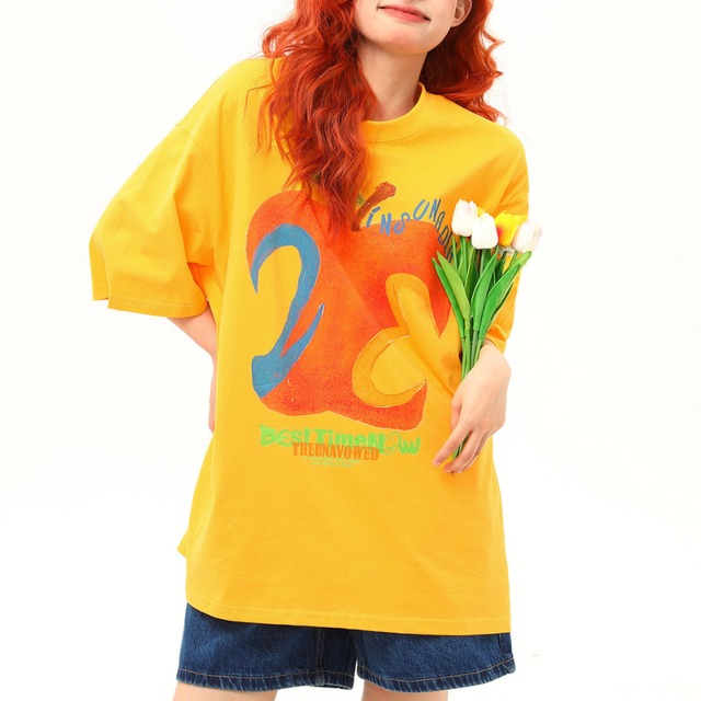 art apple design short-sleeve tee　アートアップルデザイン半袖ティー　J1970
