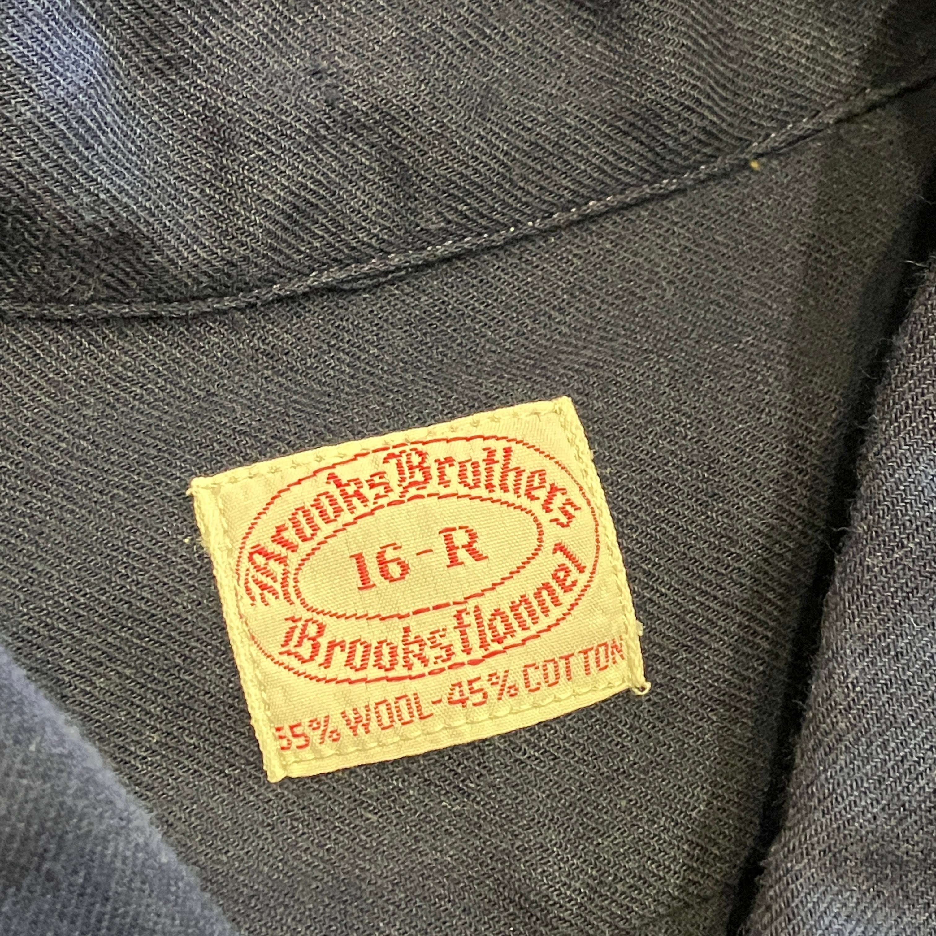 BROOKS BROTHERS WOOL/COTTON B.D SHIRT NAVY 1980'S OLD | safarionline