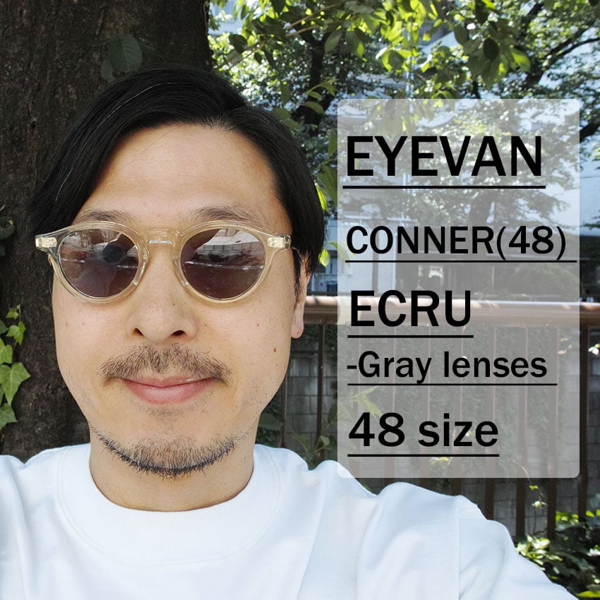 EYEVAN / CONNER(48) Sun / ECR - GRY エクリュ・クリア - グレー