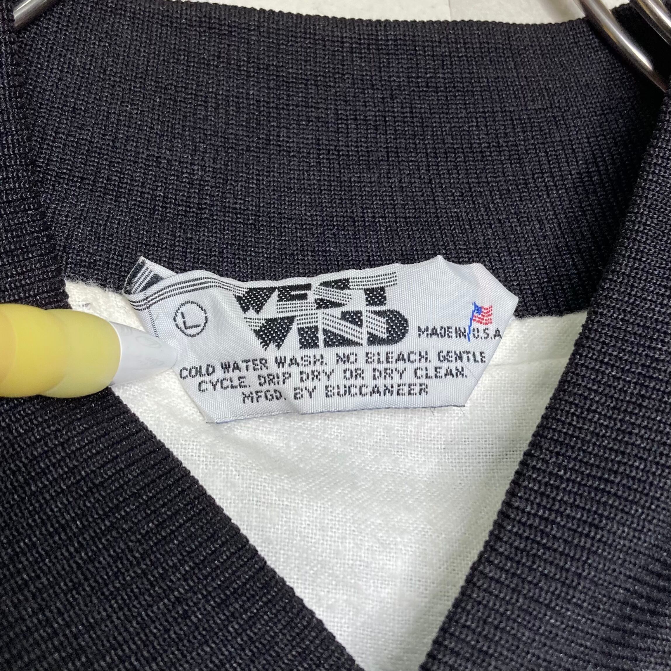 Made in USA 】WEST WIND ナイロンスタジャン L 両面プリント 状態良好 