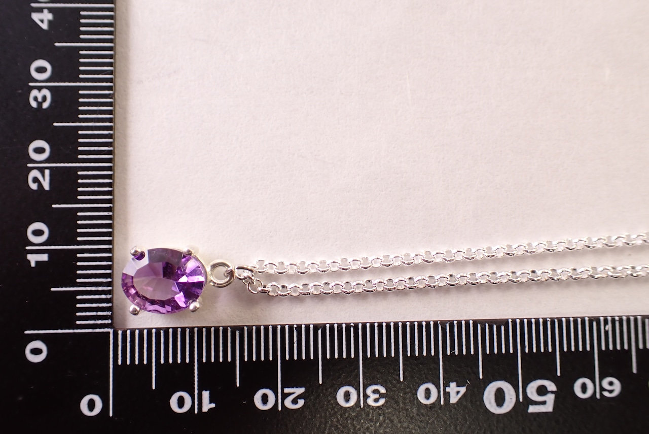 アメジストネックレス　1.57ct [D12‐156]