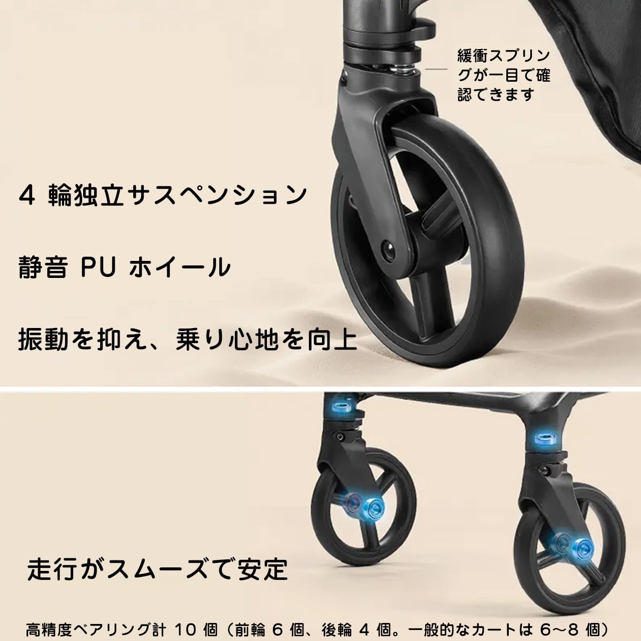 WQ63 .ワンタッチ自動収納ペットカート｜春夏のお出かけ・旅行・お花見