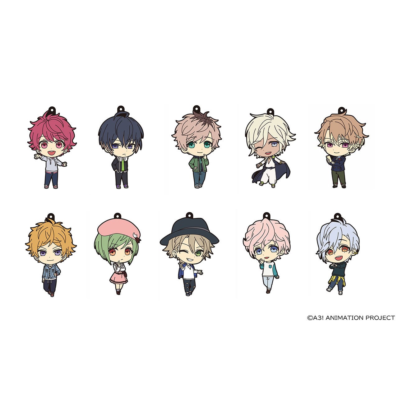 在 アニメ A3 トレーディングラバーストラップ 春組 夏組 Ver Box エムズファクトリーオフィシャルオンラインストア