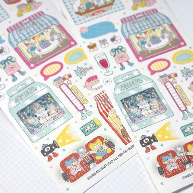 ABUBA STUDIO〔sticker-해피 미니 박스-〕