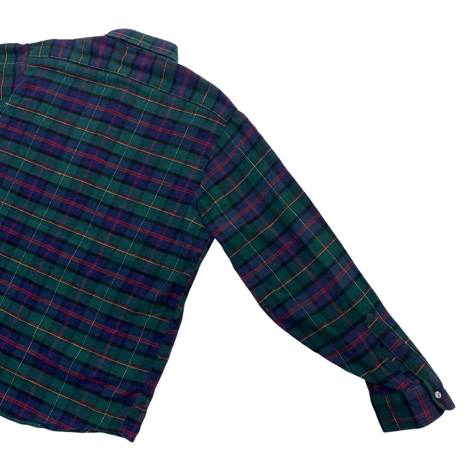 80s フランネルシャツ ブラックウォッチ エルエルビーン USA L.L.Bean 
