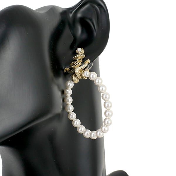 美品 CHANEL ピアス ココマーク CCロゴ モチーフ ヴィンテージ CHANEL シャネル ピアス アクセサリー CC/ココマーク サークルモチーフ