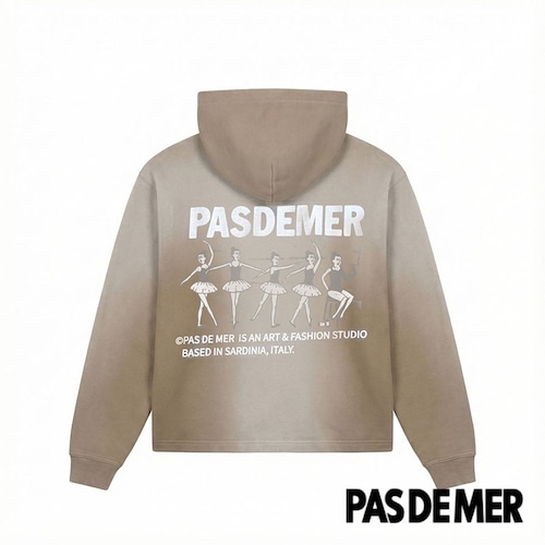 【PAS DE MER/パドゥメ】BALLET HOODY パーカー / LIGHT BROWN / AW26-14464