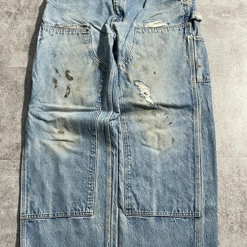 USA製 デニム ダブルニー Carhartt B07 DNM 38×34 詳細写真5
