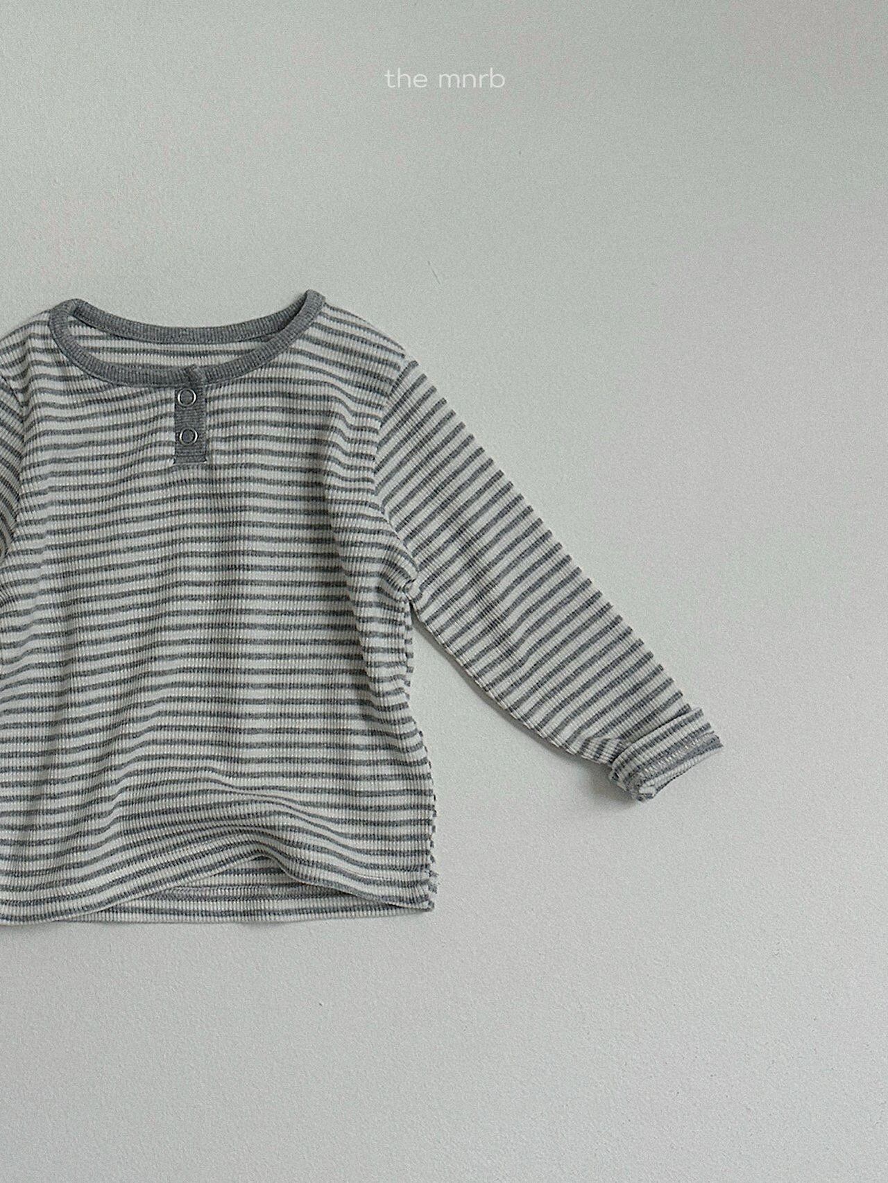 送料無料【予約】/ エディストライプTシャツ / minirobe