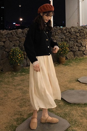 春夏 カーディガン スカート ワンピース 韓国風 カジュアルファッション シンプル Macaron