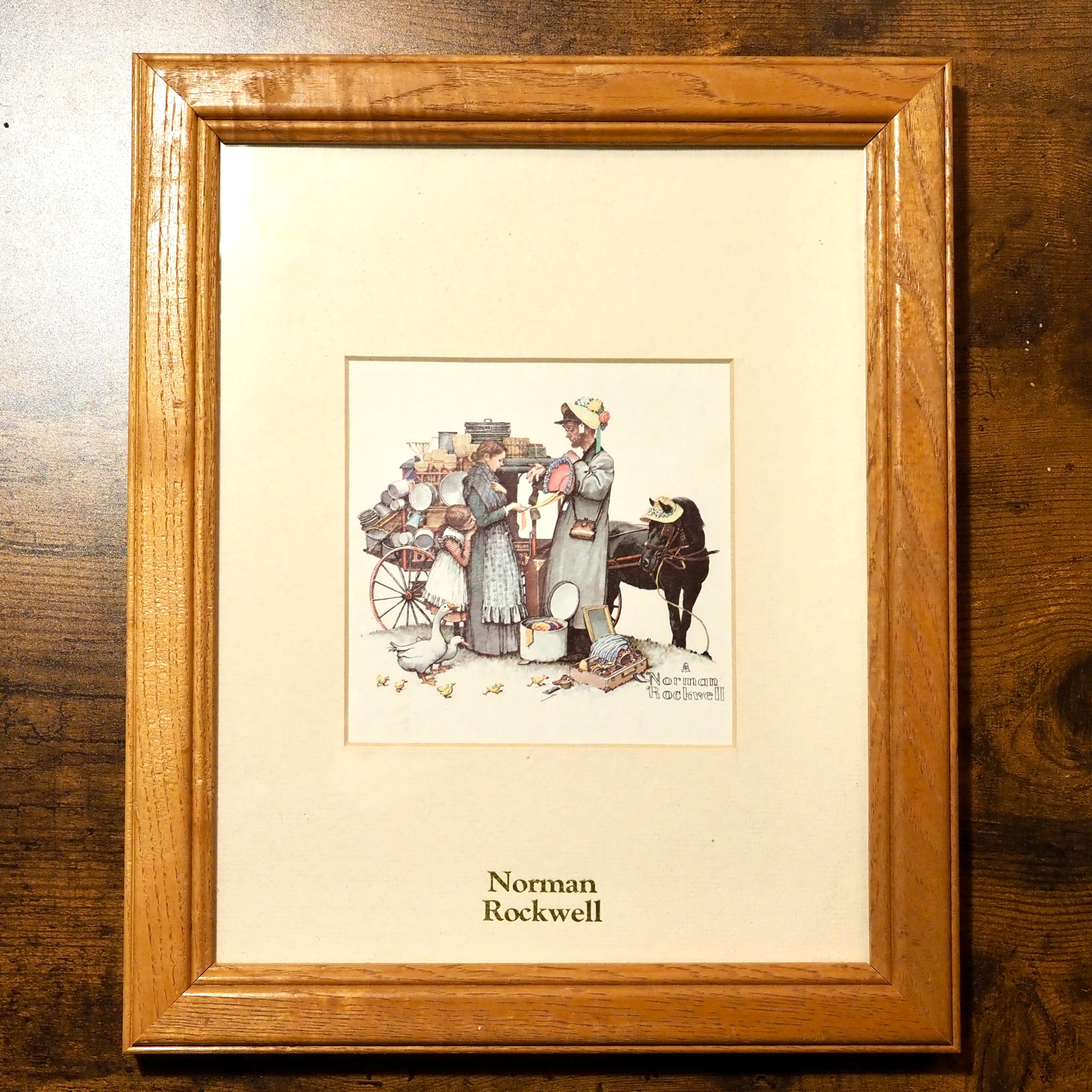 ノーマン・ロックウェル　ビハインドザカメラ 90s Norman Rockwell Framed Art Print ② ノーマンロックウェル