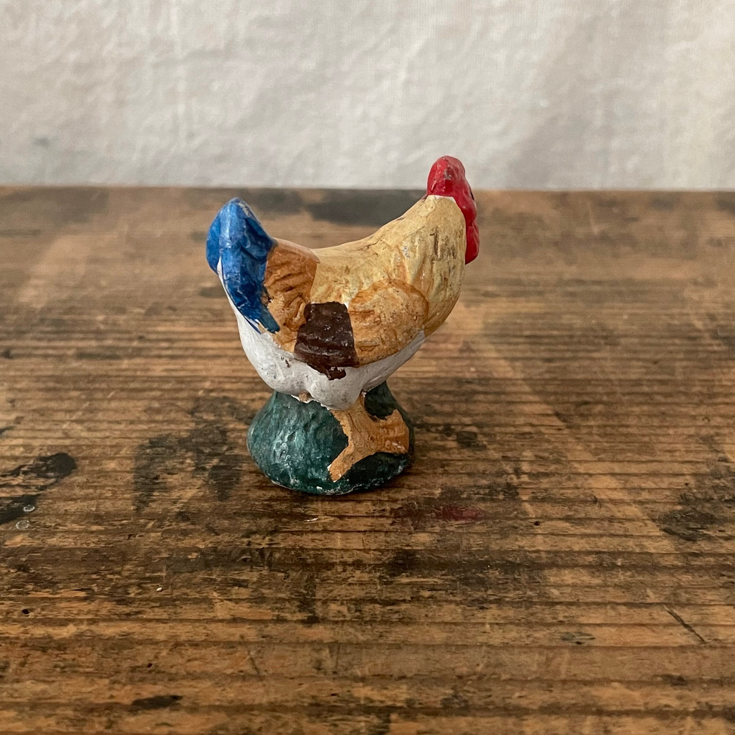 【新品】　つちつち舎　手びねり　にわとり　鶏　陶芸　北欧　動物 カラフルなニワトリ | tsuitachi craft&brocante